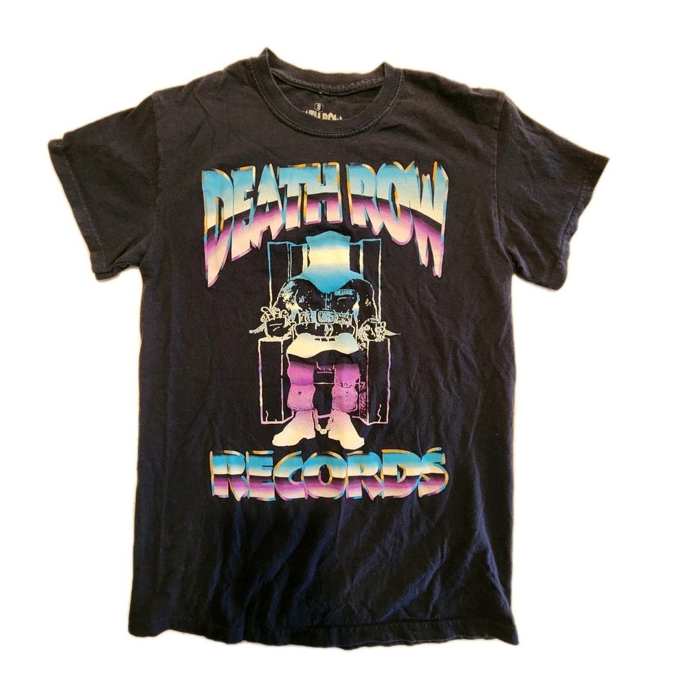 Death Row Records 2021 T Shirt Blue Small Mens